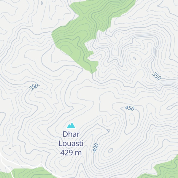 Map of Jbel Lahrech