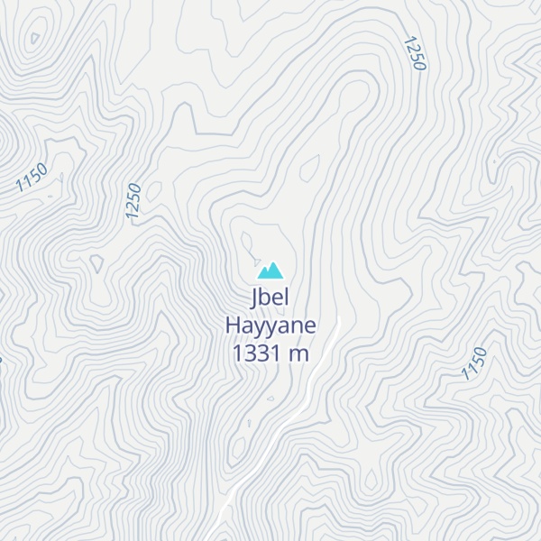 Map of Jbel Hayyane