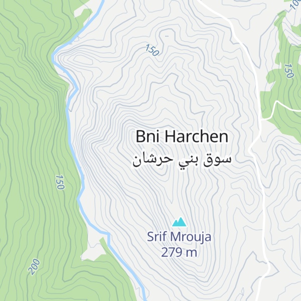 Map of Jbel Mouaja