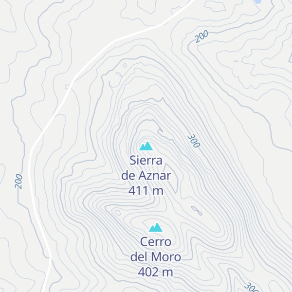 Map of Sierra de Aznar