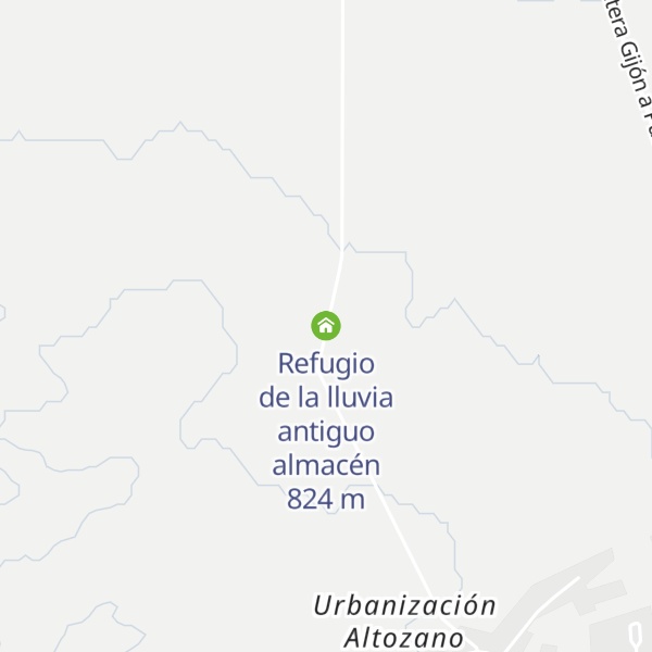 Map of Refugio de la lluvia antiguo almacén
