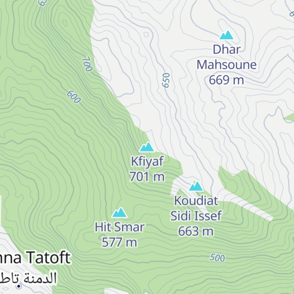 Map of Kfiyaf