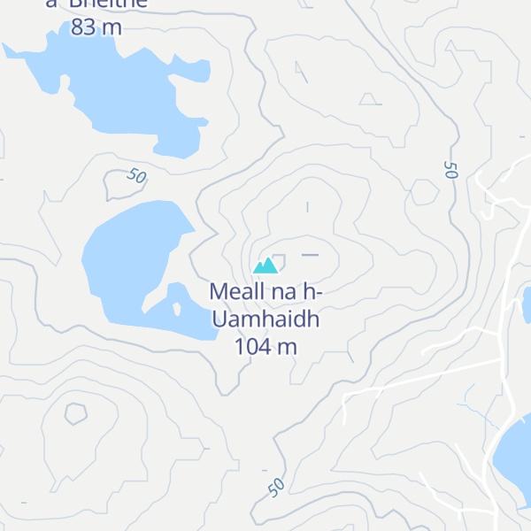 Map of Meall na h-Uamhaidh
