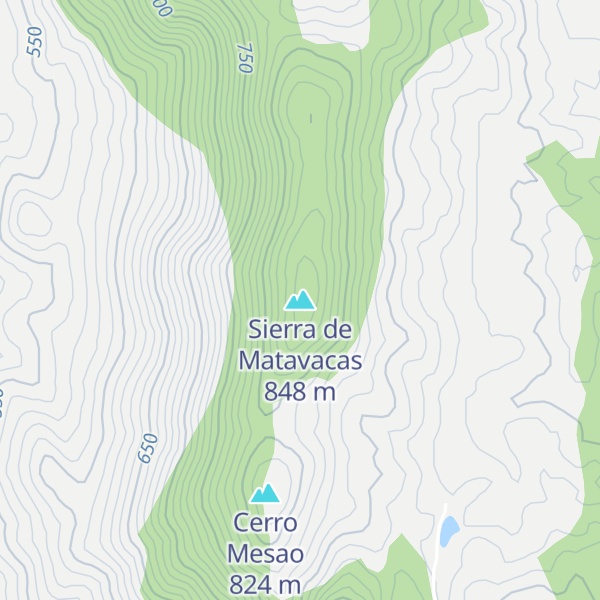Map of Sierra de Matavacas