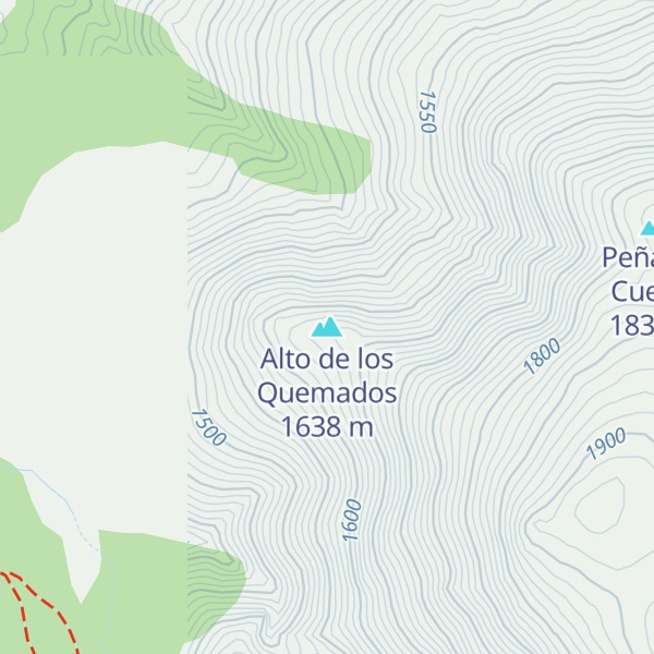 Map of Alto de los Quemados