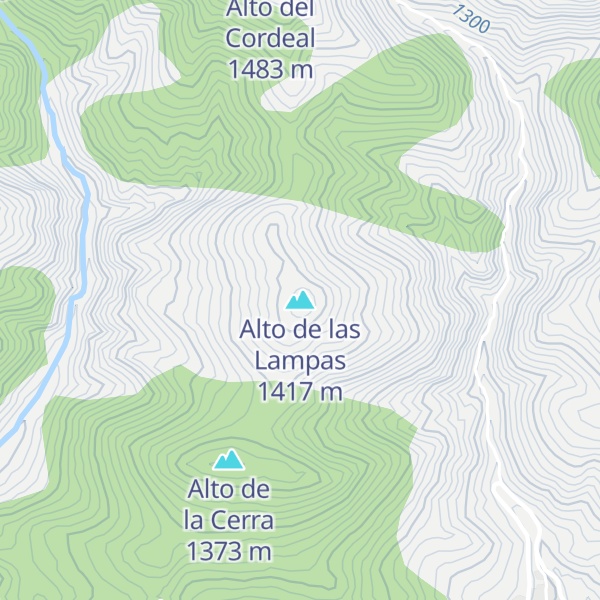 Map of Alto de las Lampas