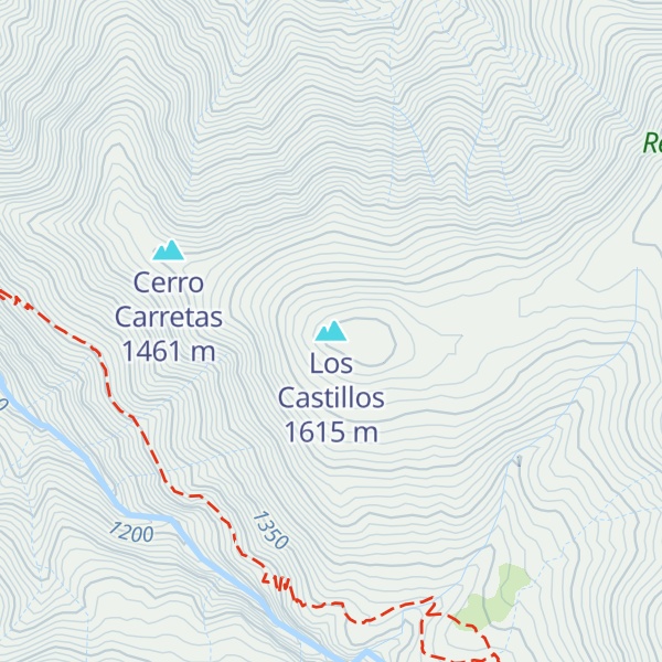 Map of Los Castillos
