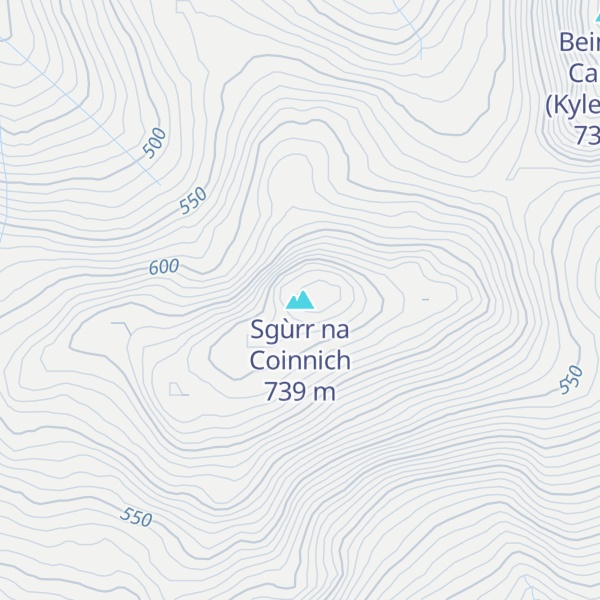 Map of Sgùrr na Coinnich