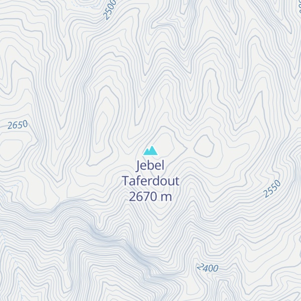Map of Jebel Taferdout