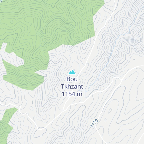 Map of Bou Tkhzant