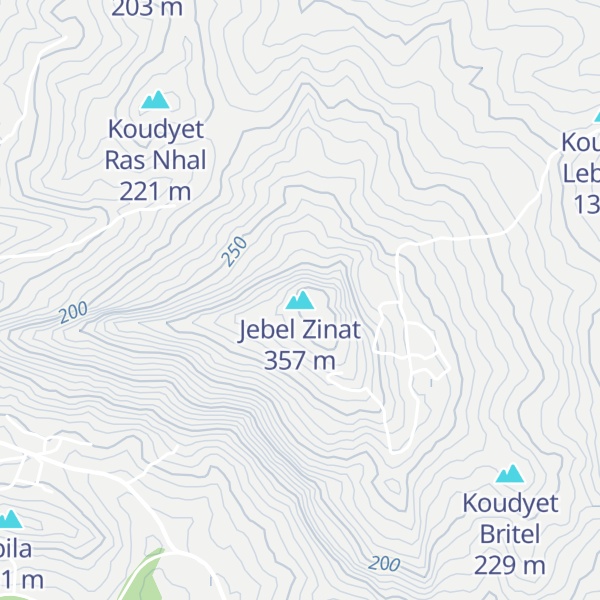 Map of Jebel Zinat