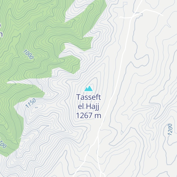 Map of Tasseft el Hajj