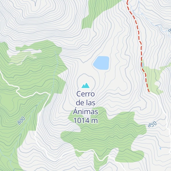 Map of Cerro de las Ánimas