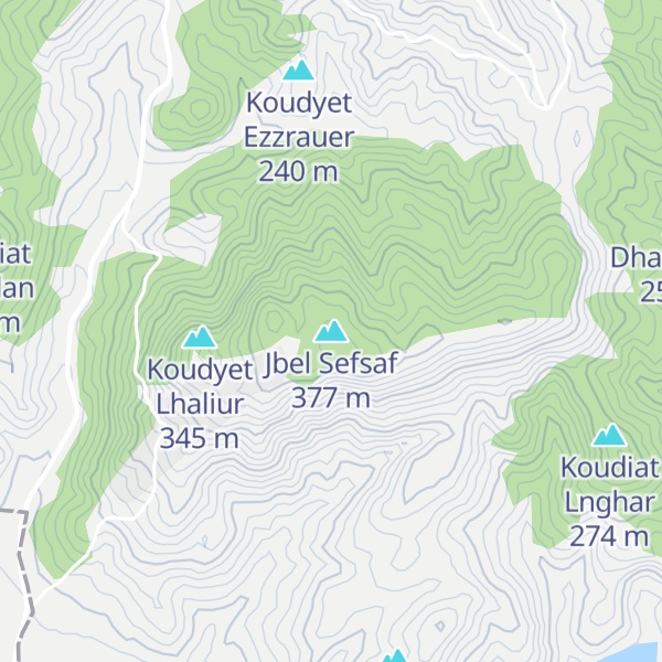 Map of Jbel Sefsaf