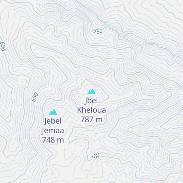 Map of Jbel Kheloua