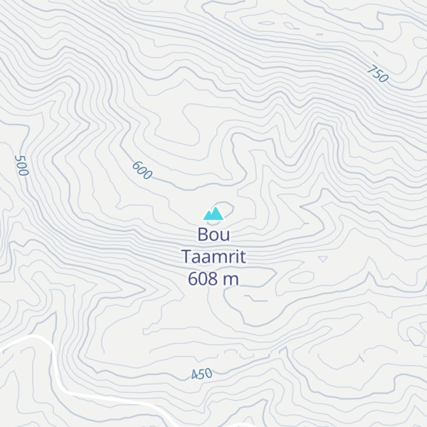 Map of Bou Taamrit