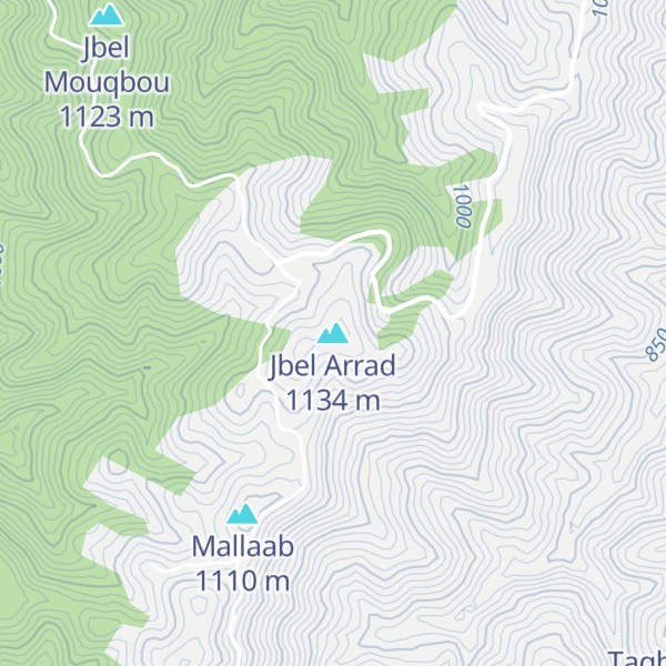 Map of Jbel Arrad