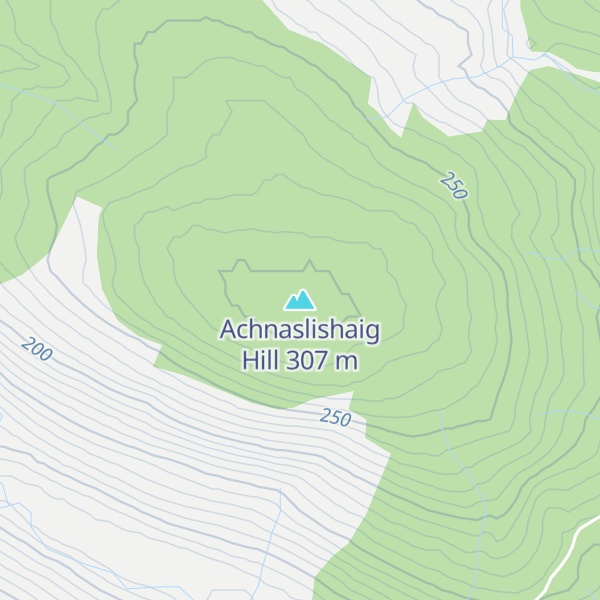 Map of Achnaslishaig Hill