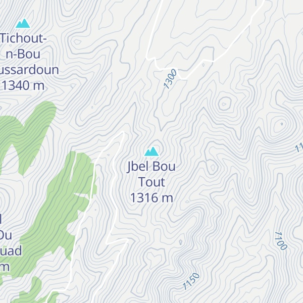 Map of Jbel Bou Tout