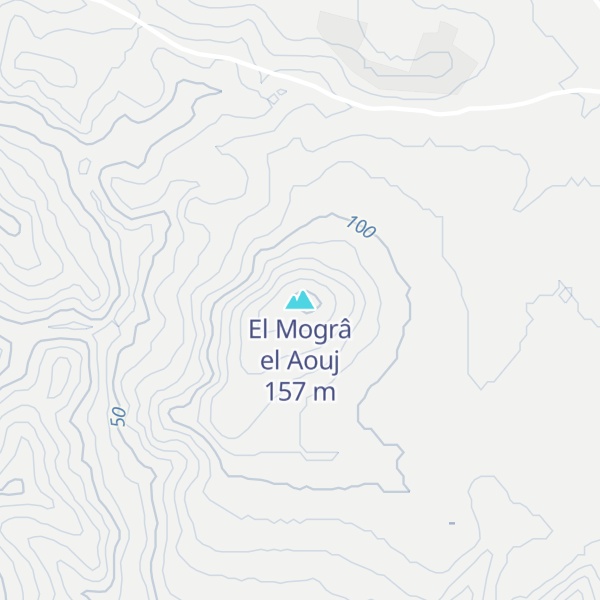 Map of El Mogrâ el Aouj