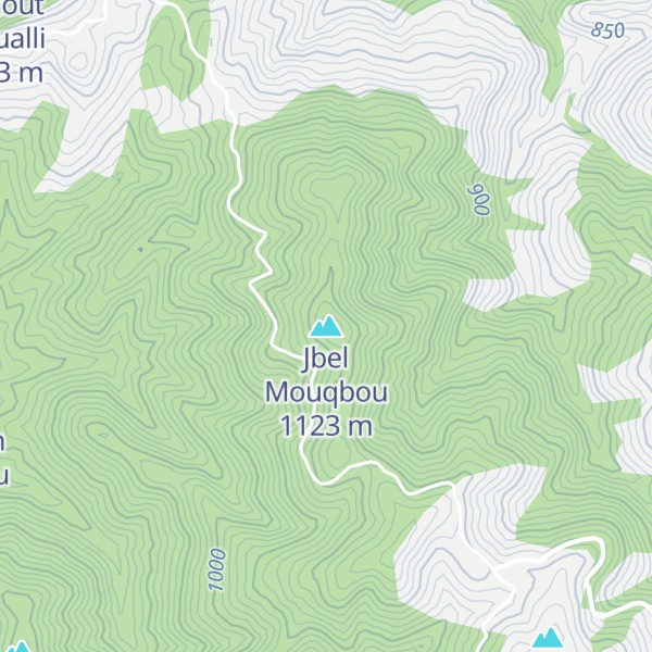 Map of Jbel Mouqbou