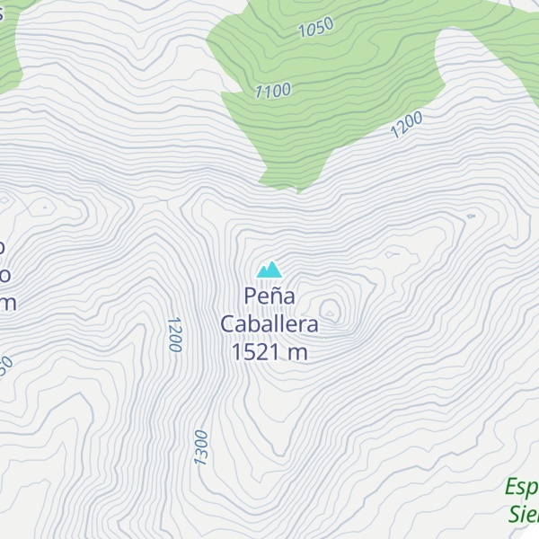 Map of Peña Caballera