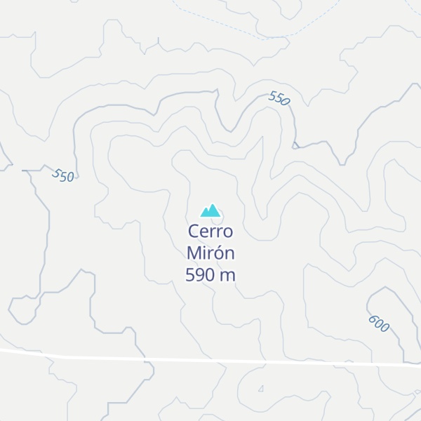Map of Cerro Mirón
