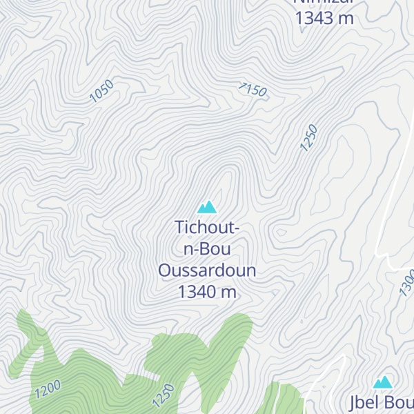 Map of Tichout-n-Bou Oussardoun