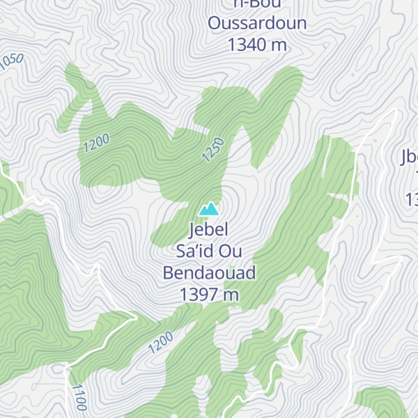 Map of Jebel Sa’id Ou Bendaouad
