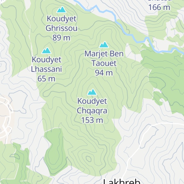 Map of Koudyet Chqaqra