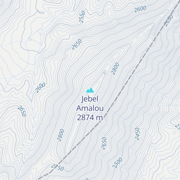 Map of Jebel Amalou