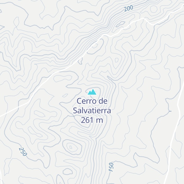 Map of Cerro de Salvatierra