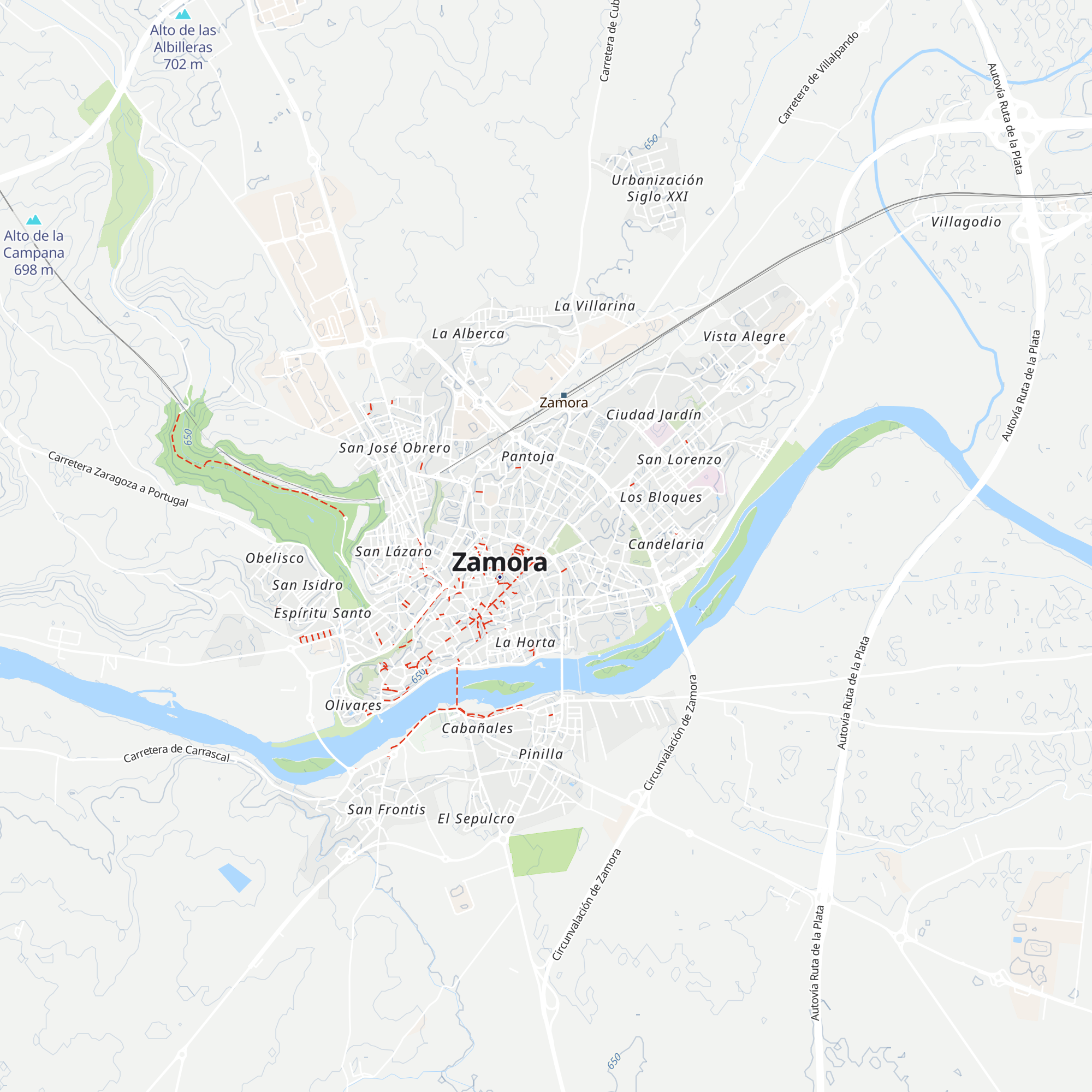 Oficina de Turismo Zamora map