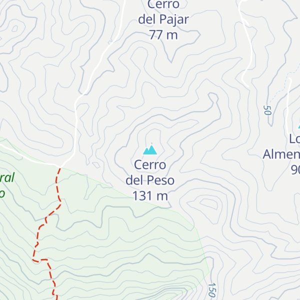 Map of Cerro del Peso