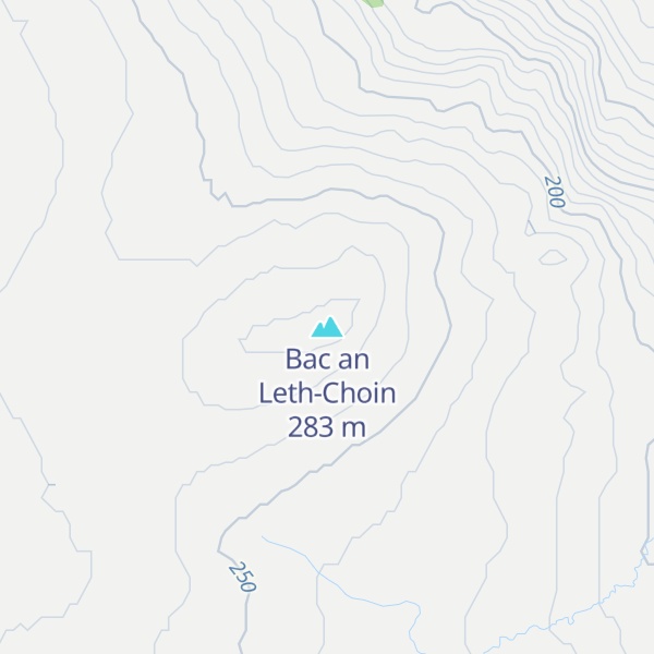 Map of Bac an Leth-Choin