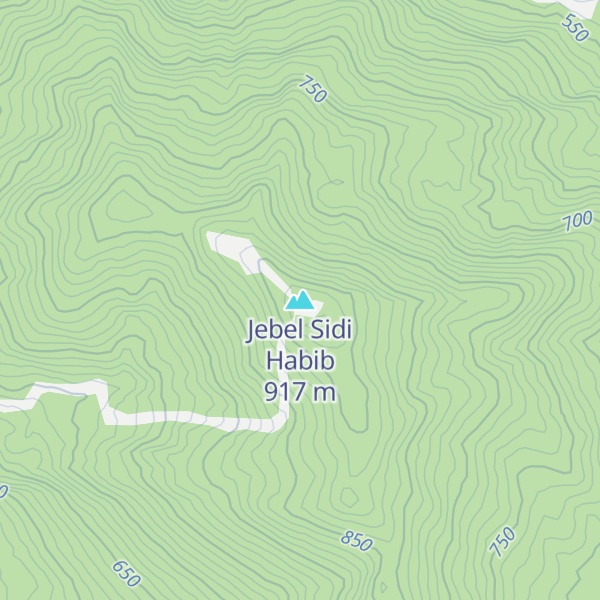 Map of Jebel Sidi Habib