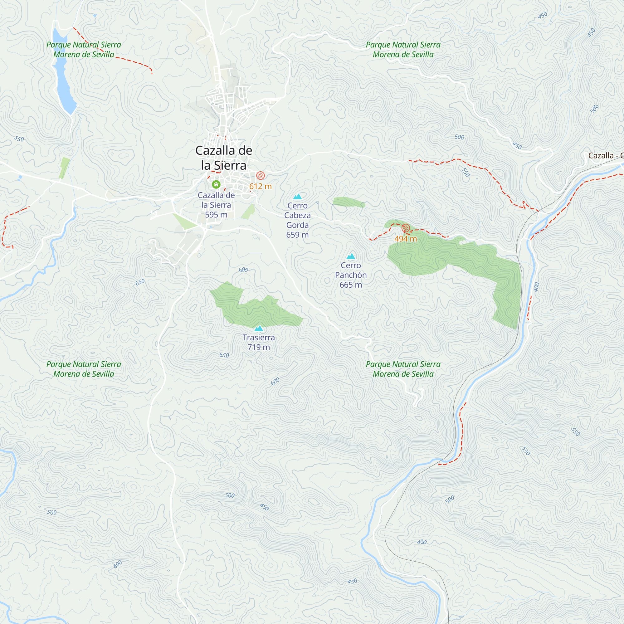 Alamares Alto map
