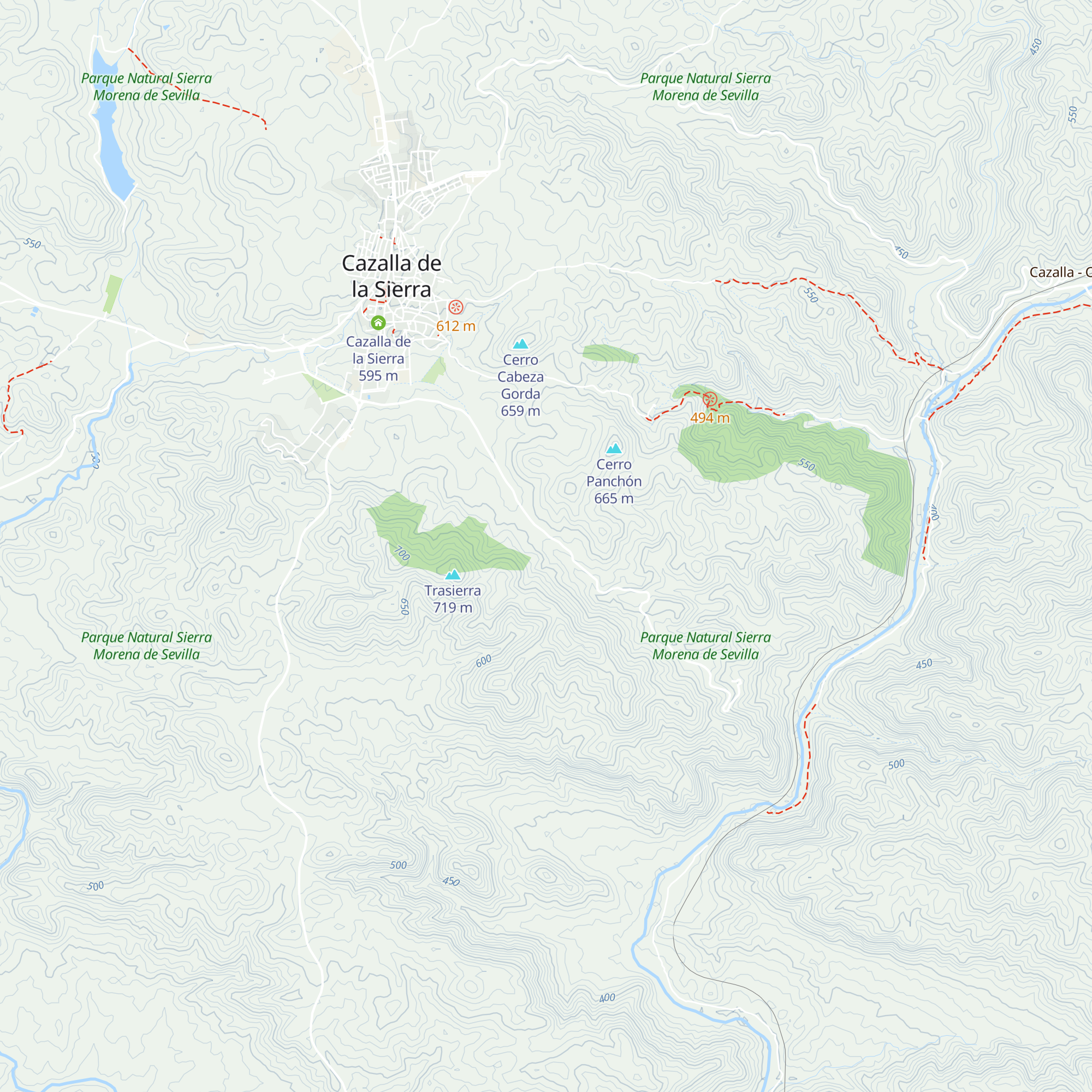 Alamares Alto map