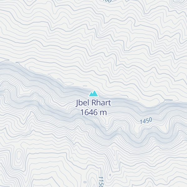 Map of Jbel Rhart