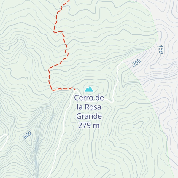 Map of Cerro de la Rosa Grande