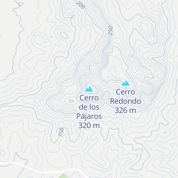 Map of Cerro de los Pájaros
