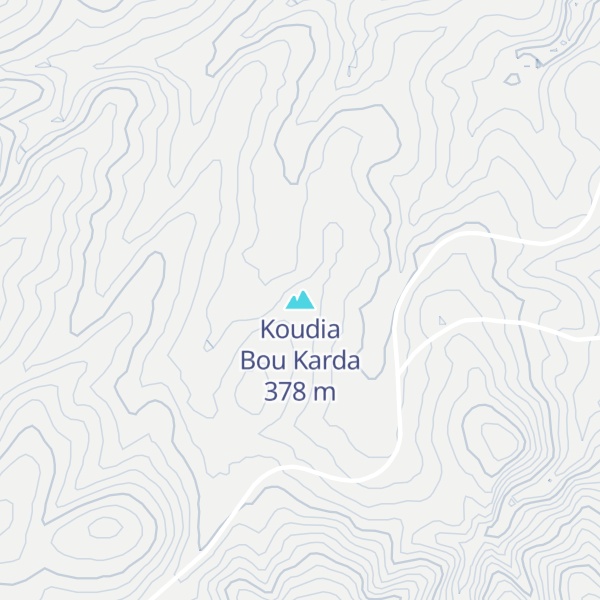 Map of Koudia Bou Karda