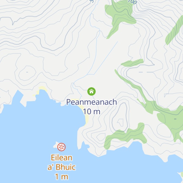 Map of Peanmeanach