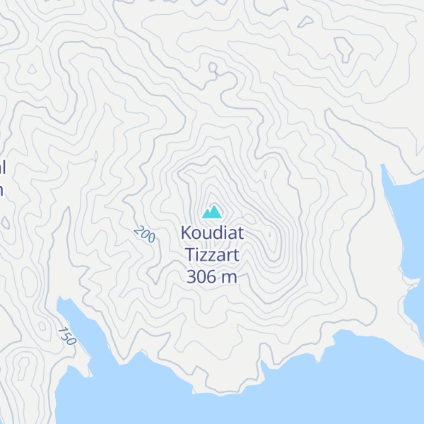 Map of Koudiat Tizzart