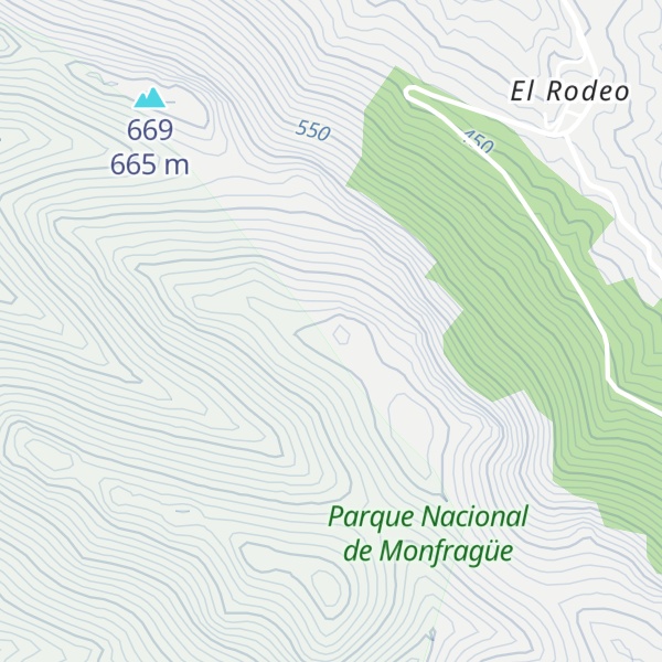 Map of Canchal del Yerbero