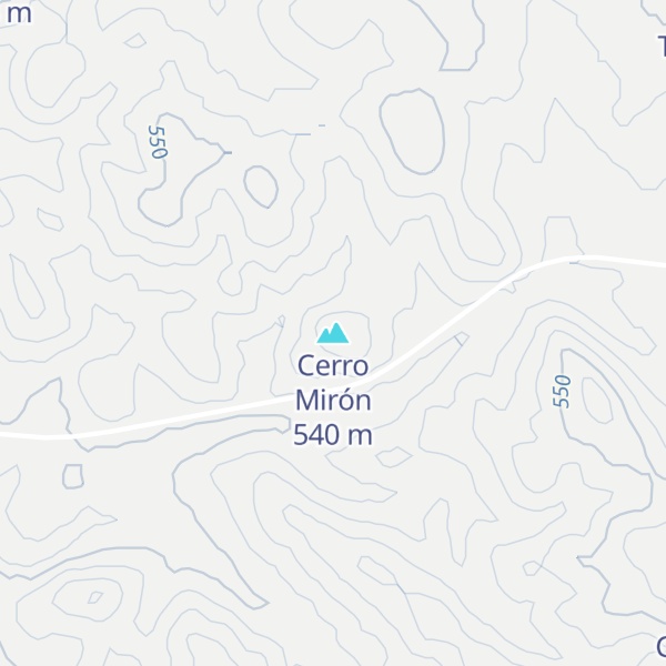 Map of Cerro Mirón