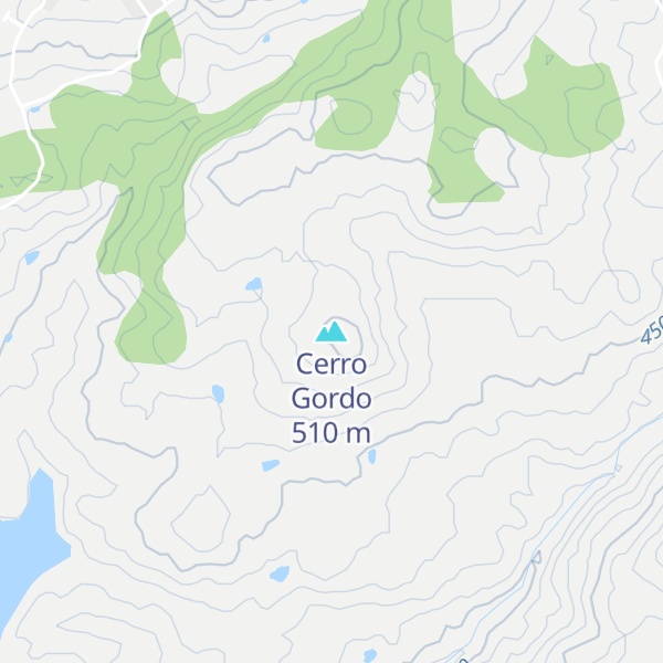 Map of Cerro Gordo