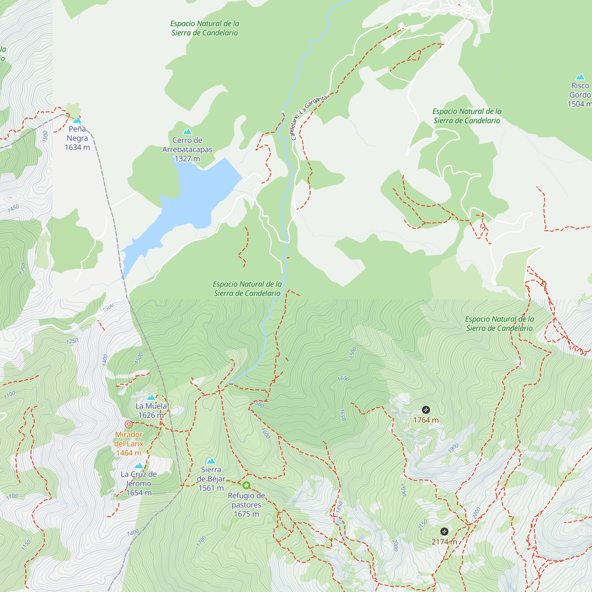 Refugio de la Dehesa de Candelario map