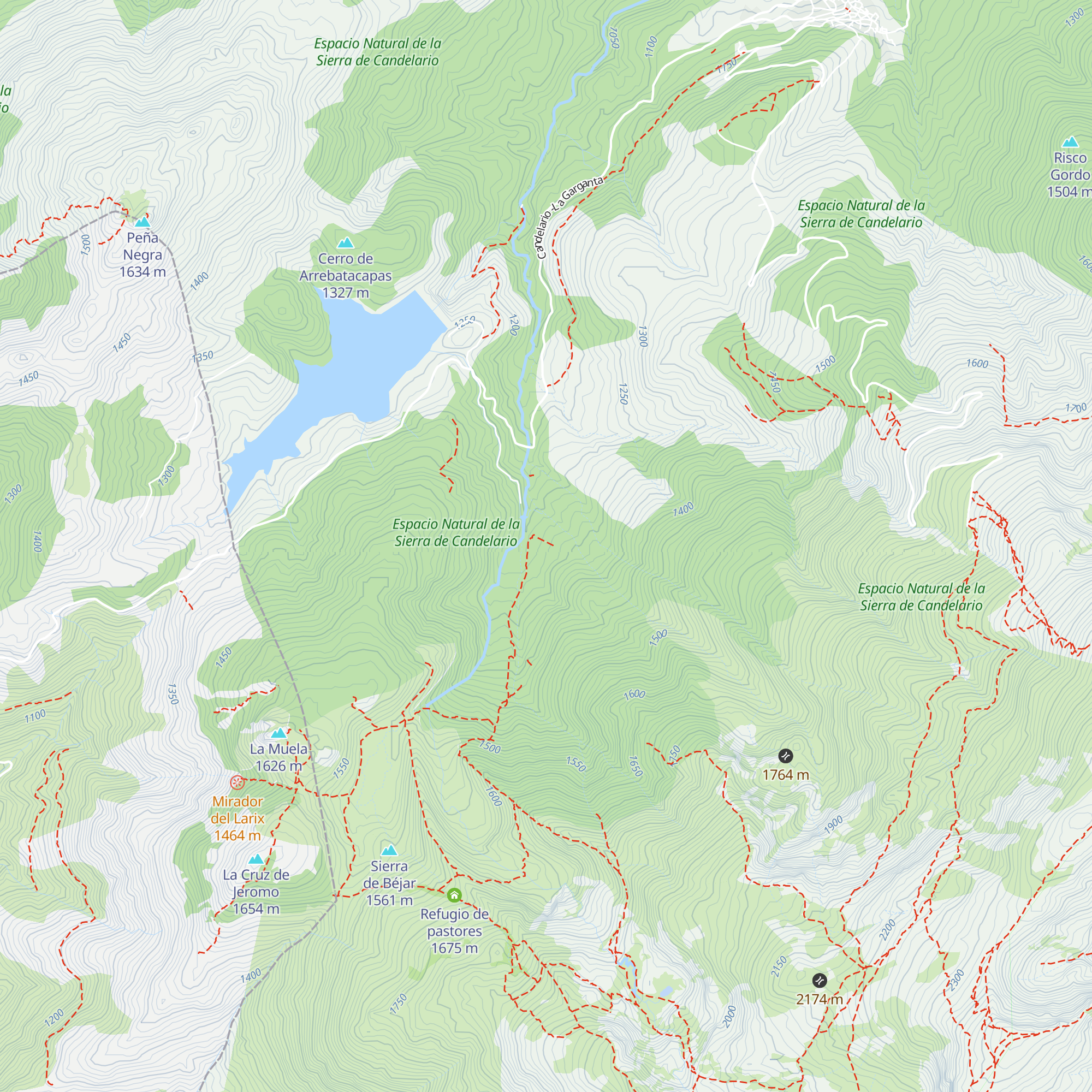 Refugio de la Dehesa de Candelario map