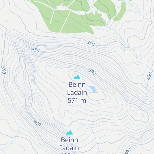Map of Beinn Ladain
